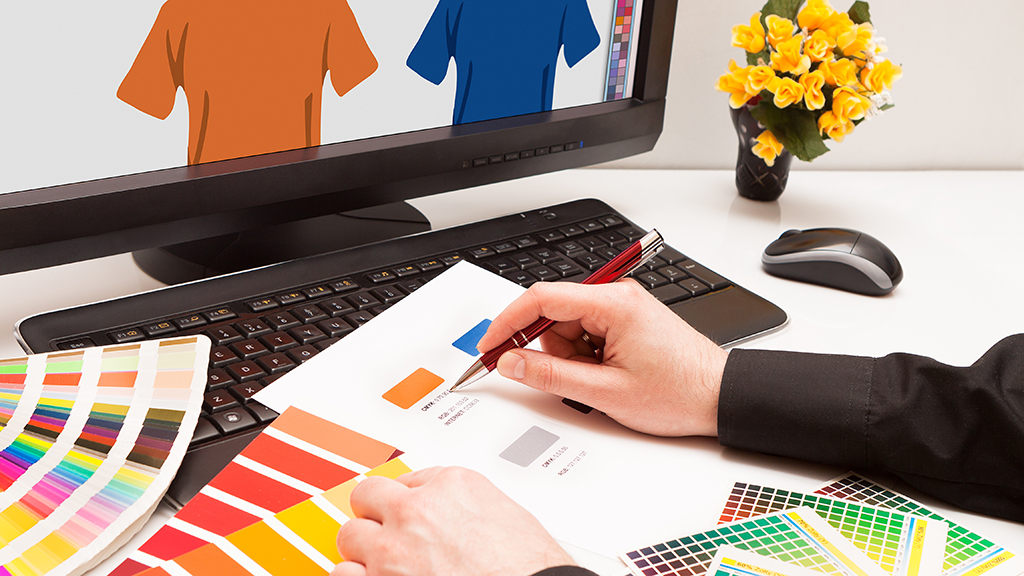 Graphic Design artist at work